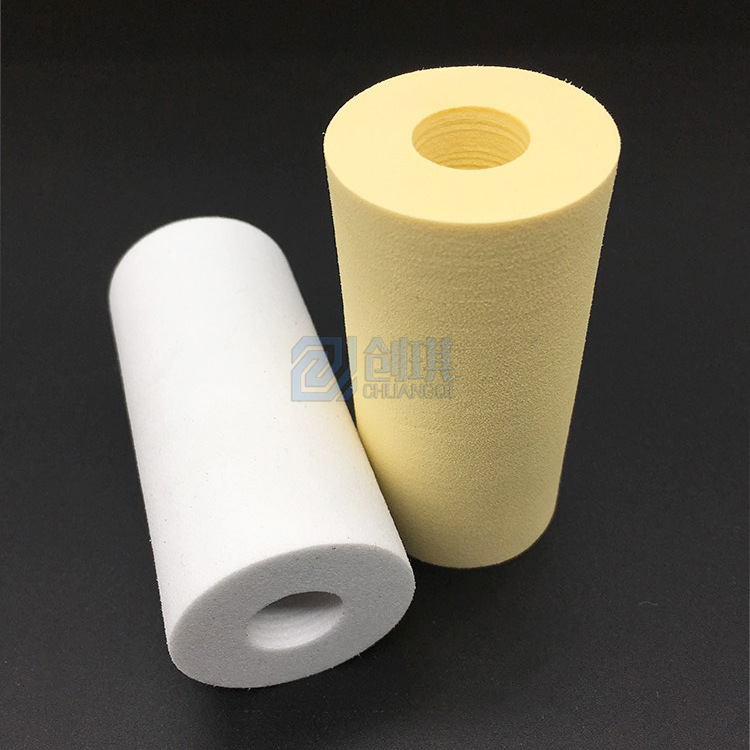 机械滚轮轴承海绵套耐磨阻燃45度eva管隔音降噪海绵套生产厂家