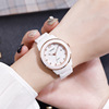 White fashionable brand ceramics, quartz swiss watch