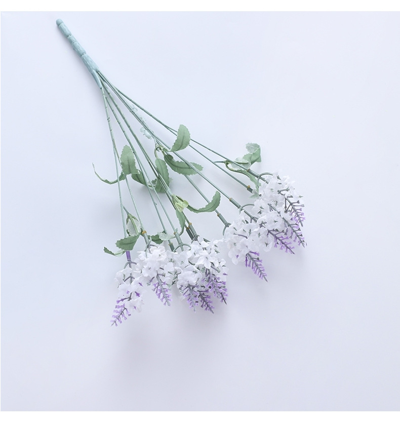 10头普罗旺斯薰衣草假花装饰家居装饰仿真植物盆栽绿植婚庆仿真花详情32