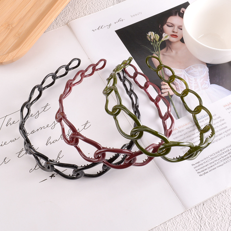 Korea Simple Teeth Hollow Headband display picture 1