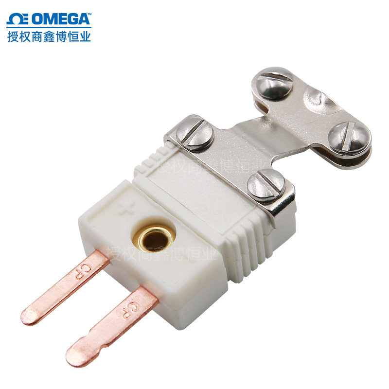 美国欧米带线夹热电阻连接线端子B型热电偶插头件SMPW-U-M连接器