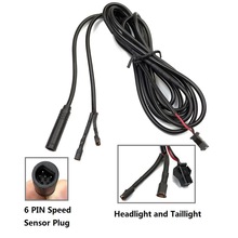 自行车改装电动助力车用同盛中置电机前后车灯线