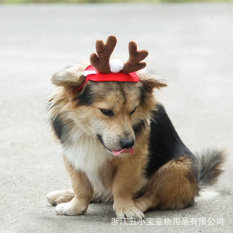 ABLAZE ZAL домашнее животное Рождественский олень кошка украшения милый домашний Кот шляпа Праздничный Рог Рождественская шляпа для домашних животных
