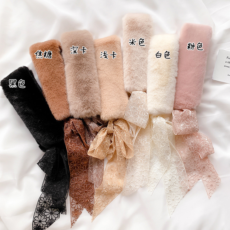 New Imitation Rabbit Fur Fur Collar Scarf display picture 26