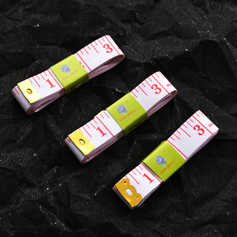 白底红字2米长皮尺/软尺/量衣尺/裁缝尺