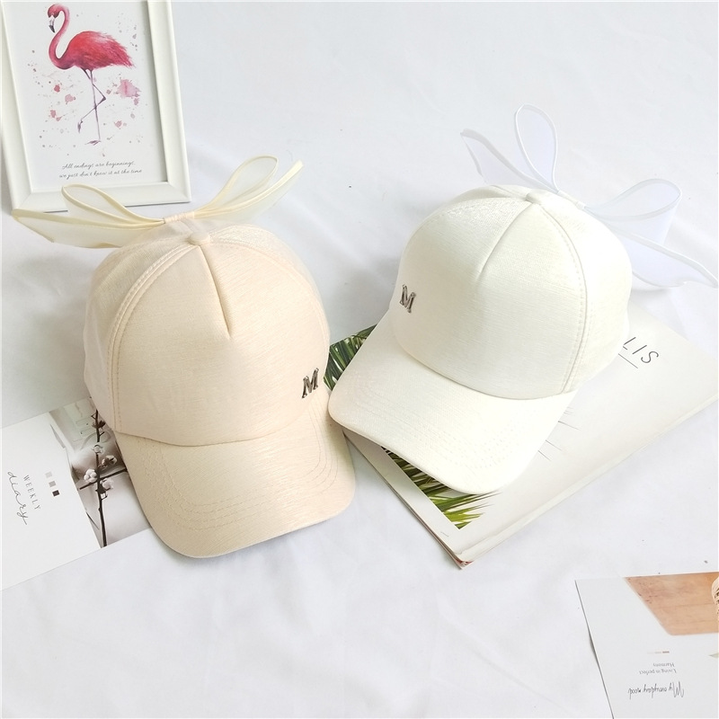 Fashion Hat Women Bowknot M Standard Baseball Cap Summer Korean Peaked Cap Fashion Wild Student Nihaojewelry display picture 5