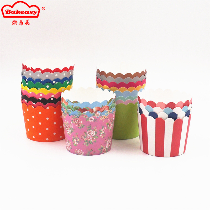 Manufactor wholesale medium , please Hot cup 5cm bottom Hard Muffin Cup Printing mechanism cup Cake cups Paper tray