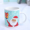 Christmas ceramic cup hot transfer straight water cup coffee cup advertising logo creative gift formulation foreign trade mug