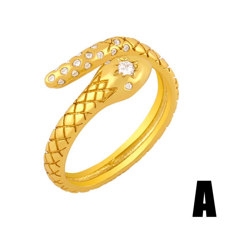 Diamond Snake Ring display picture 3