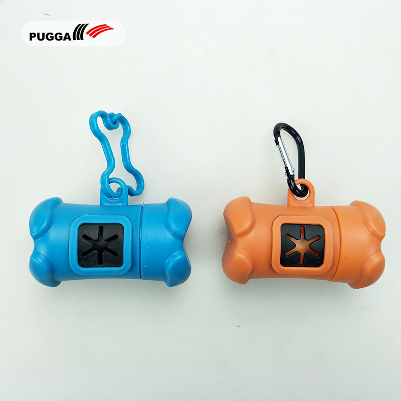 跨境亚马逊宠狗狗垃圾袋分配器 八角骨头型宠物拾便袋分离器