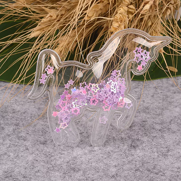 厂家供应亮片标 充气标 充油标卡通可爱形状