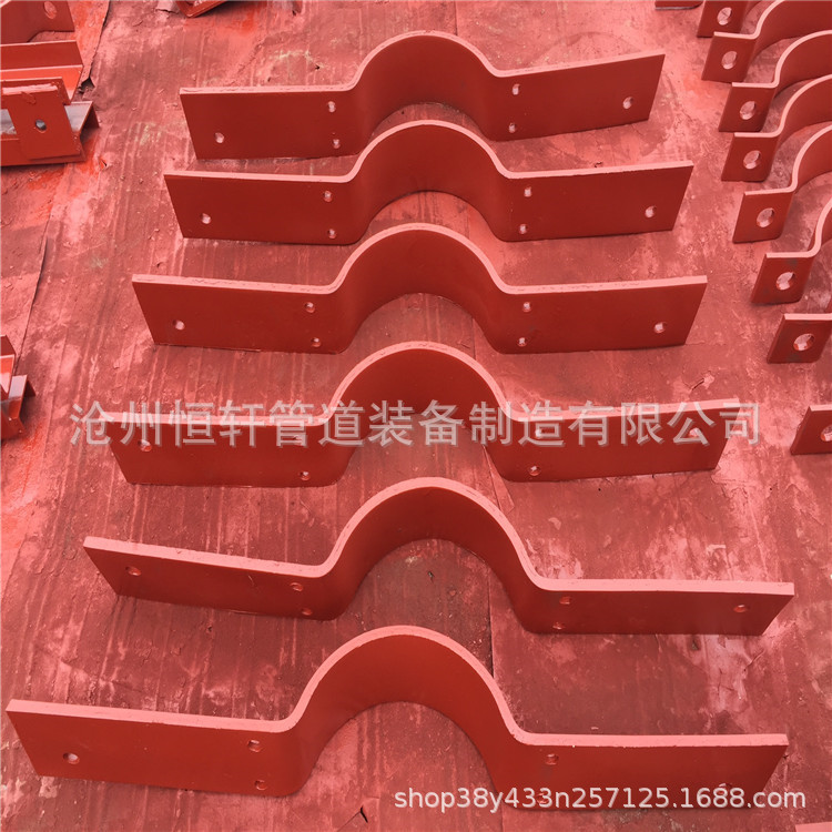 A10四螺栓管夹公制管用 HG/T21629-1999化工A10-1四螺栓管夹