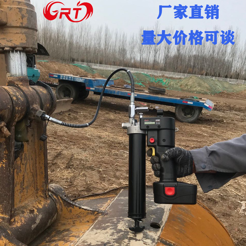 GRT格瑞特套装24v电动黄油枪牛油枪数显LG2400标配锂电池充电式