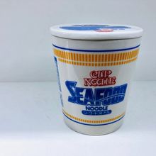 带盖陶瓷小杯面泡面碗牛肉面碗汤碗学生宿舍泡面杯水杯礼品