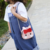 Children's bag, fashionable bag strap, small cartoon small bag, accessory girl's, wallet, 2023 collection, Korean style