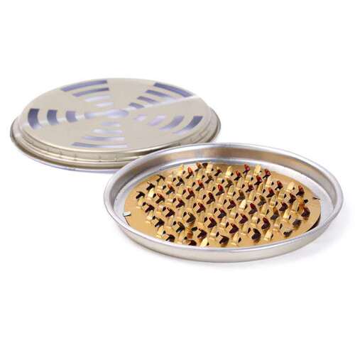 Summer household large nail mosquito coil tray with lid mosquito coil holder portable sawtooth mosquito coil box 2 yuan street stall night market wholesale