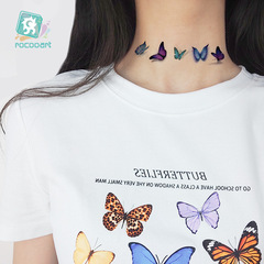 New cross-border waterproof 3D butterfly tattoo sticker small fresh wrist clavicle Reka dragon tattoo sticker tattoo wholesale
