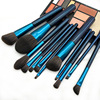 Blue soft brush, 12 pieces, 8 pieces, with gem