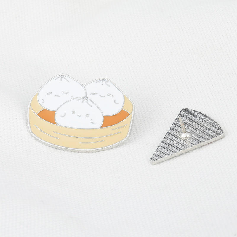 Mode Dessin Animé Pizza Hamburger Petit Pain Poulet Jambe Collier Pin Badge display picture 1