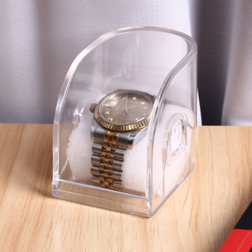 Wholesale transparent plastic watch box for watch stores, packaging, storage, display box, customized electronic watch display props