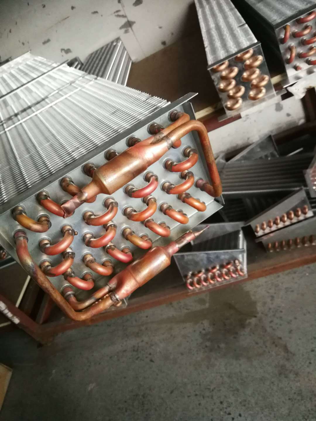 展示柜蒸发器 铜管铝翅片蛋糕柜蒸发器新乡蒸发器厂家批量生产