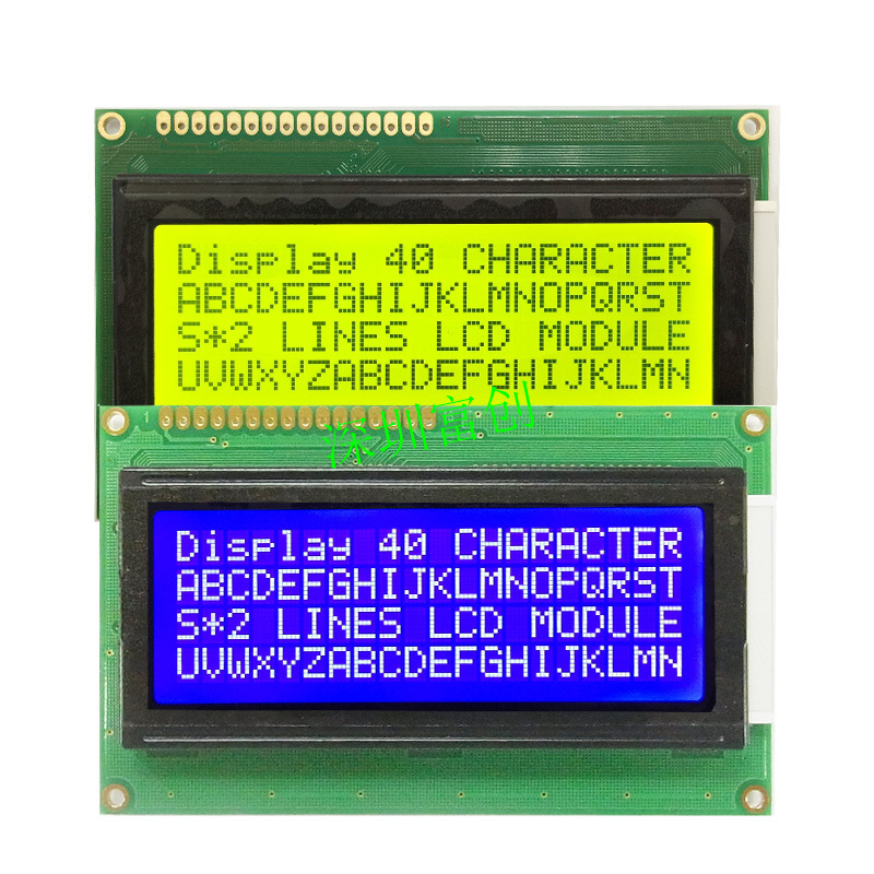 2004液晶屏蓝绿 LC2041-LY 工业超高低温 HD44780 俄文