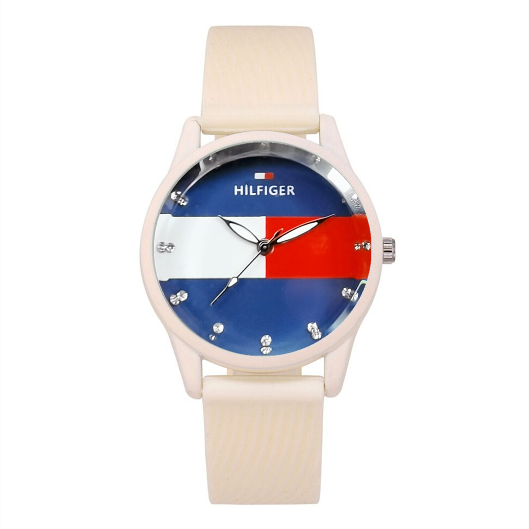 Novias redondas frescas personalidad versátil reloj de estudiante universal Reloj de cuarzo de aleación de espiral de moda simple casual