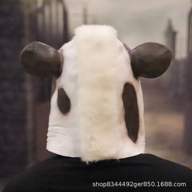 Halloween máscara caballo cabeza cubierta vaca látex máscara divertida mascarada partido Cosplay