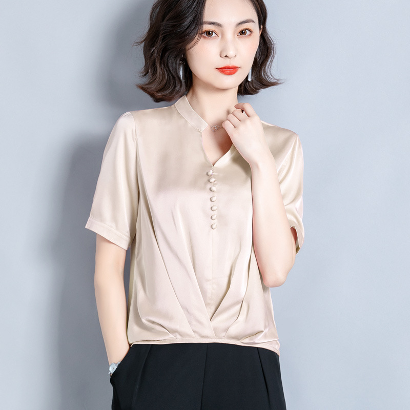 Chemisier en Mousseline de soie - Ref 3429309 Image 3