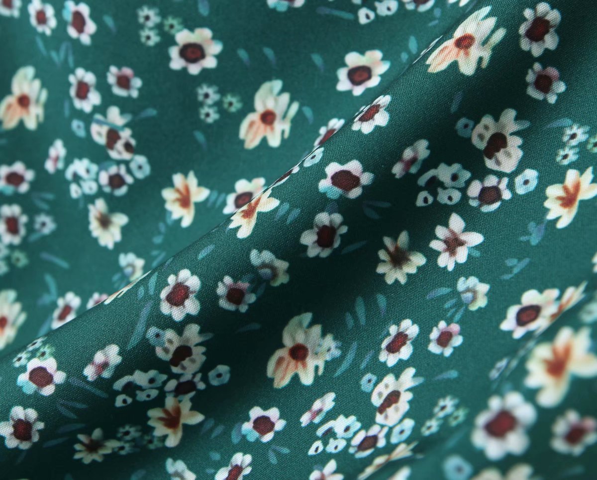 winter printed long-sleeve blouse  NSAM13538