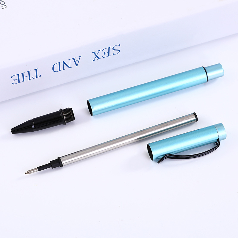 Fuente directa de fábrica pluma de firma de color de fruta Bolígrafo de metal multicolor opcional color personalizado pluma de publicidad pluma de metal