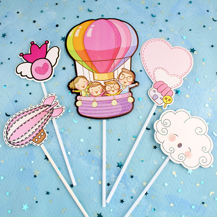 粉色飞艇热气球
