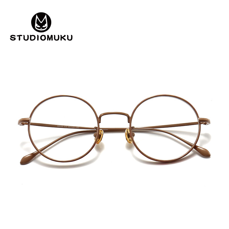 STUDIOMUKU mu fresco borde grueso miopía gafas marco de los hombres marco cuadrado cara-mostrando gafas pequeñas mujeres pueden igualar la altura image 5