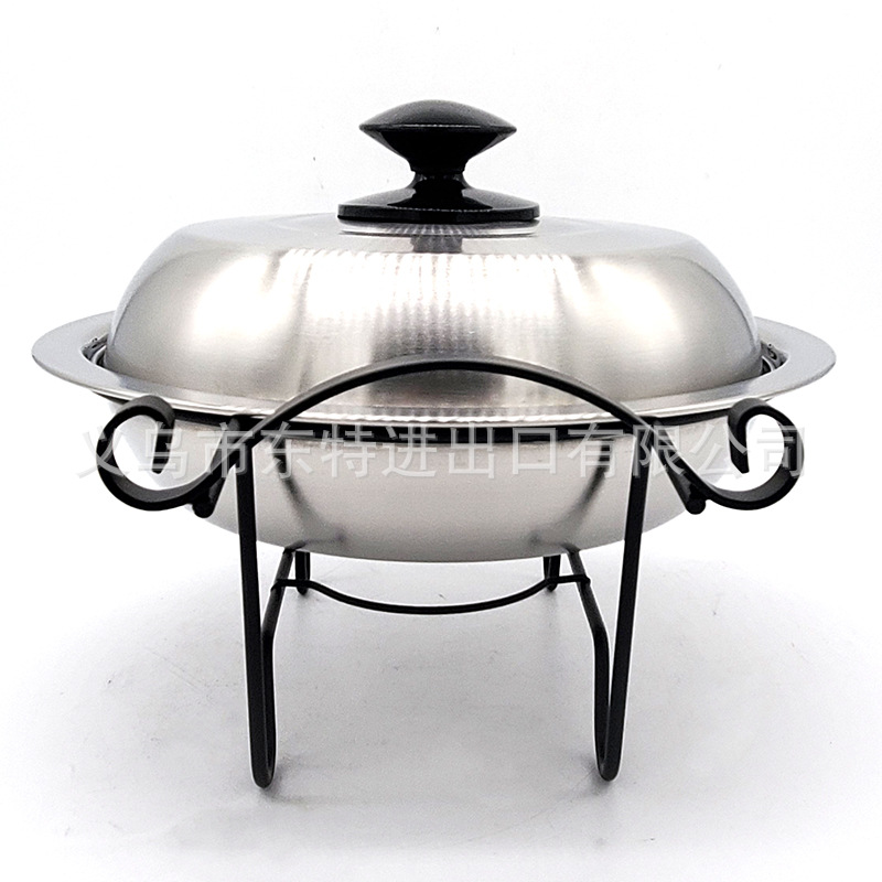 Factory direct sales of stainless steel alcohol dry pot, solid and liquid alcohol stove, small hot pot, dry pot, restaurant small hot pot detail image 5