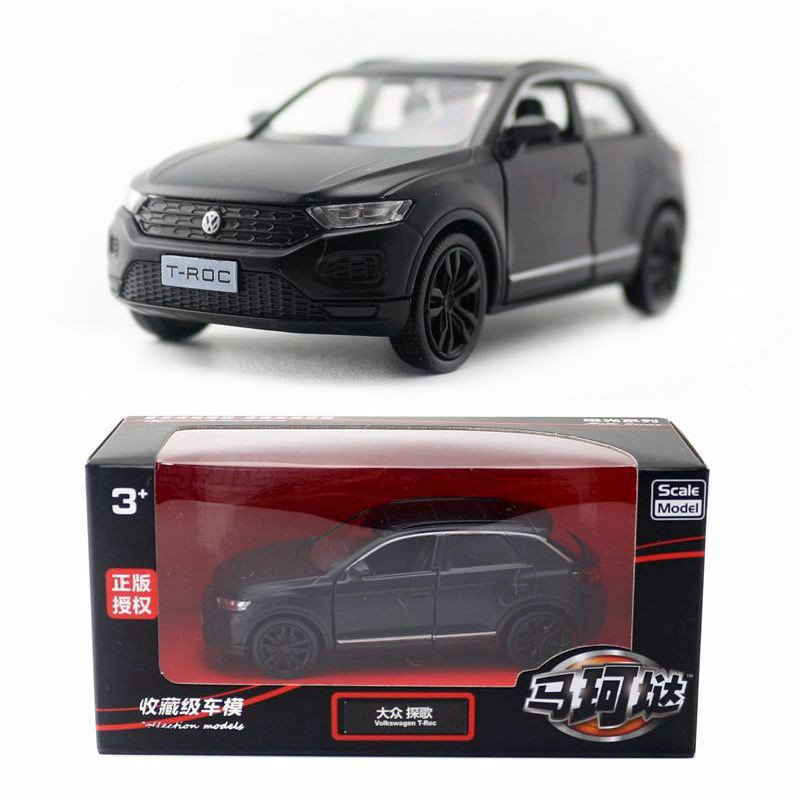 Yufeng Make 5 inch alloy car Volkswagen Tange SUV metal children's toy model car dumb black boxed