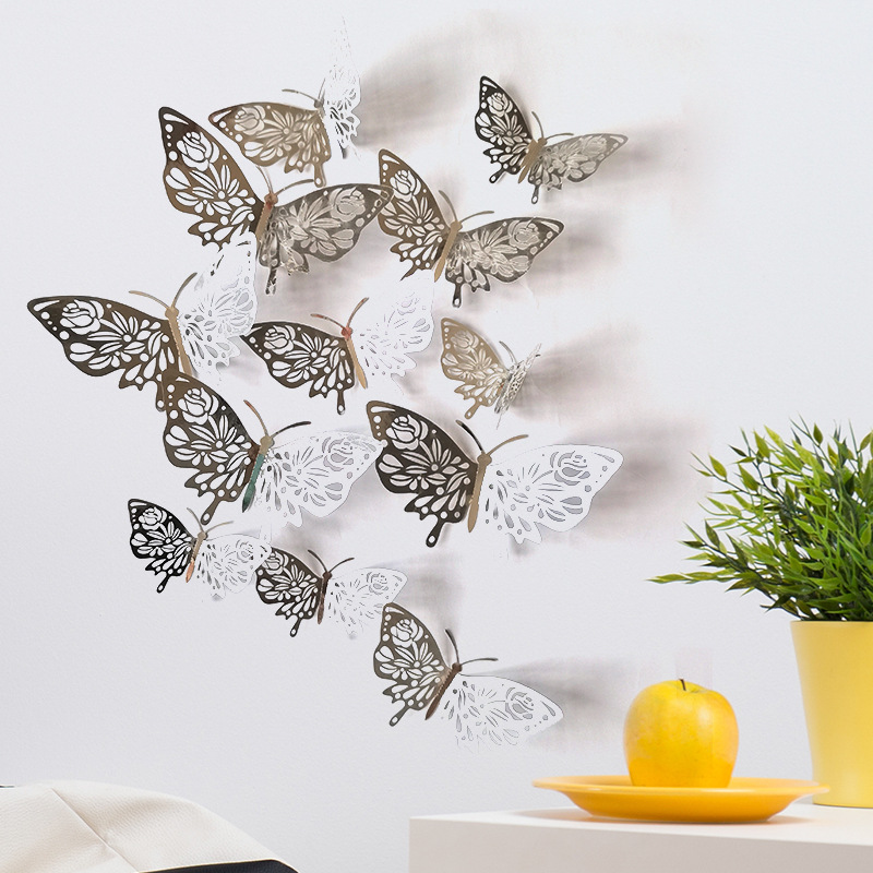 Cute Butterfly Paper Wall Sticker Wall Art display picture 4