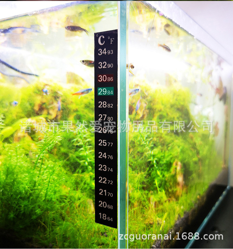 Fish tank round temperature paste water thermometer fish tank thermometer aquarium thermometer aquarium external thermometer