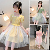girl Dress children skirt Summer wear 2020 new pattern Princess Dress Plaid skirt Western style Yarn skirt goods in stock wholesale