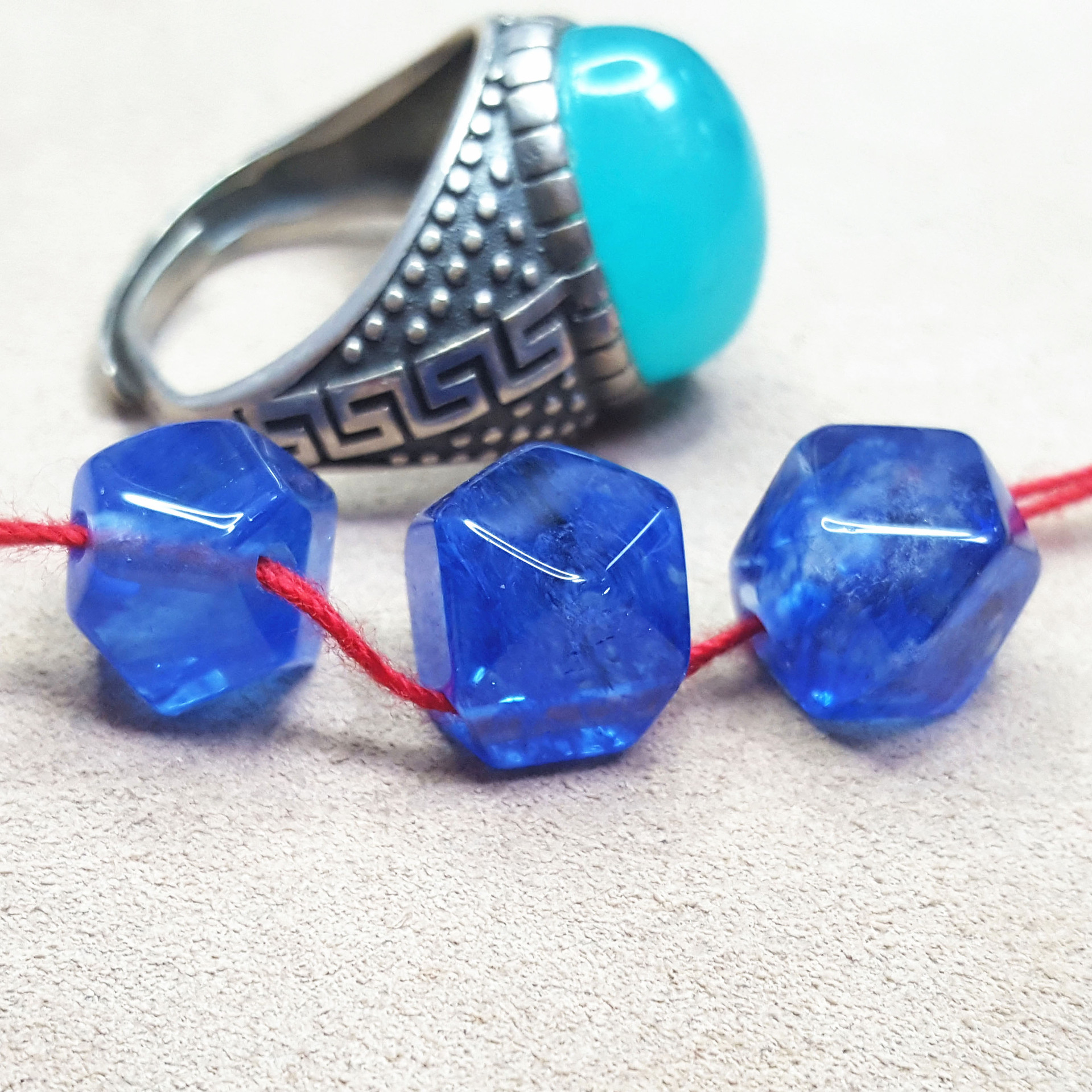 Blue Water Portrait Glass Bead Town New Special Dot Customized…