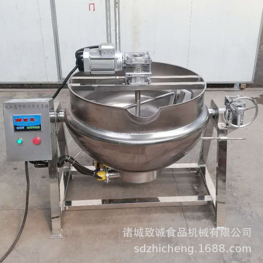 不锈钢豌豆凉粉加工熬制锅  商用火锅底料生产夹层锅 炒制锅酱料