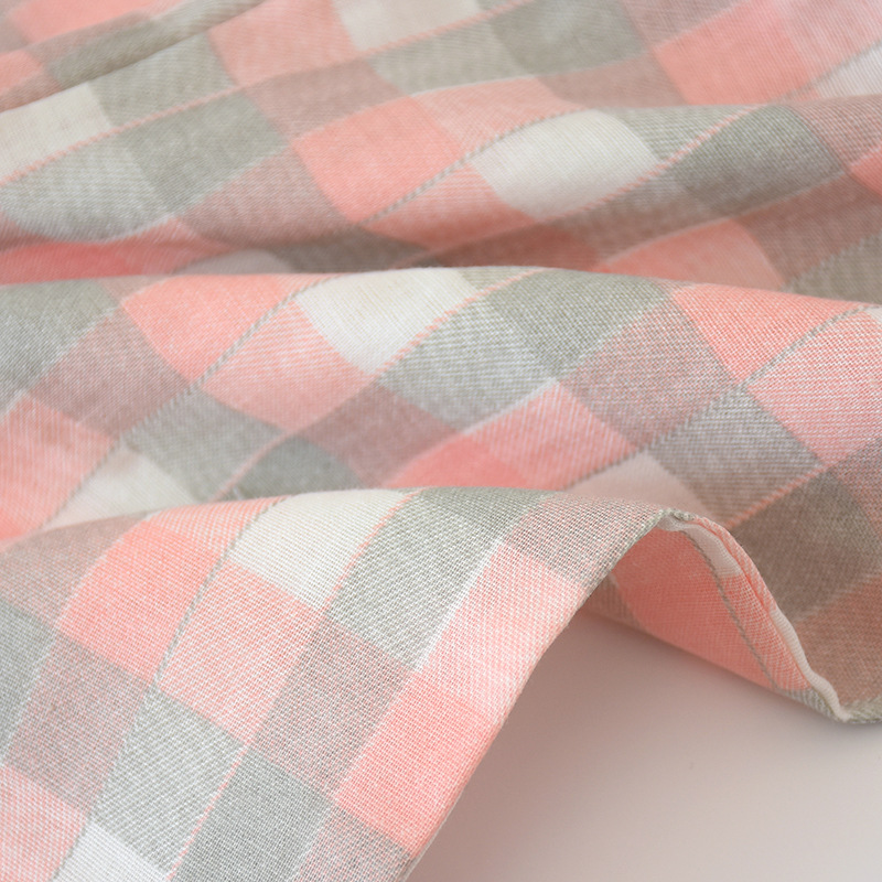 新款纱布情侣格子睡衣