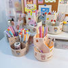 Fashionable universal pens holder for elementary school students, capacious stationery, storage box, wholesale