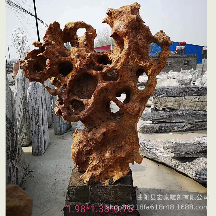 园林景观石庭院入口公园摆件 太湖石灵璧石 原石洞石 假山奇石