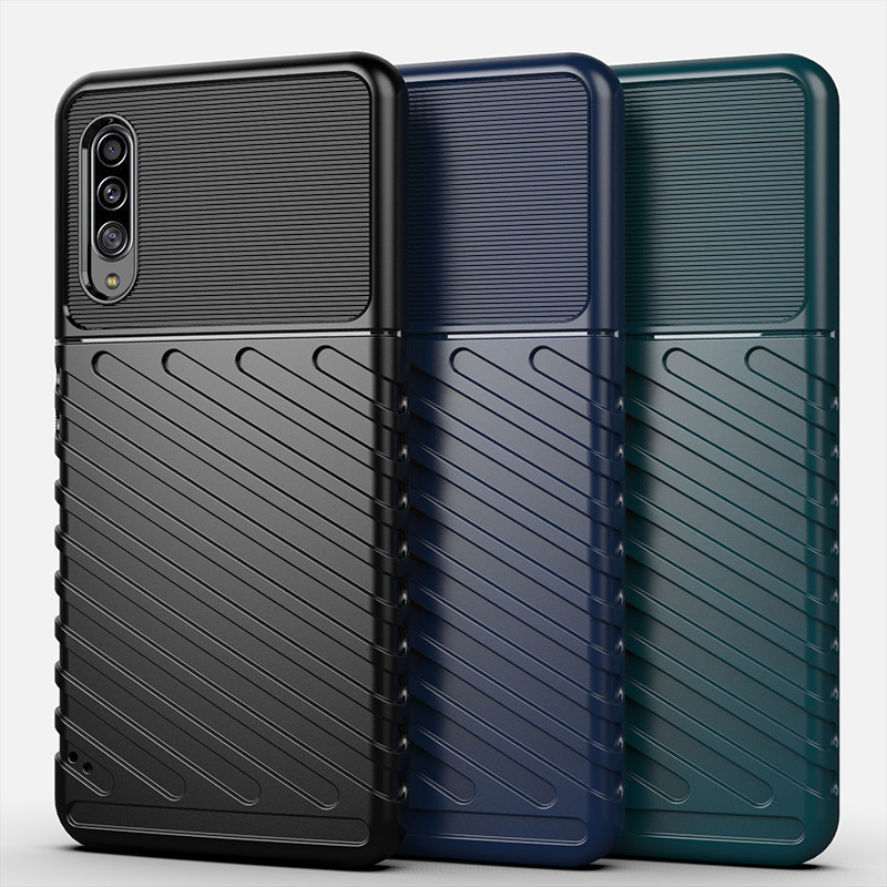 Suitable for Silicone Thunder Samsung A90 5G Protective Case Full Coverage Thickened Drop-resistant Samsung A12 5G Mobile Phone Soft Case