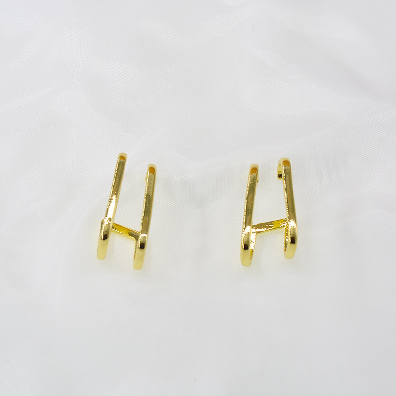 New Metal One-piece Hook Earring Style Simple Nail Earrings Wholesale display picture 8