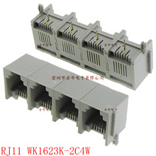 RJ11 4ڲʽ623K ԒCPCB ˮ^ĸ WK1623K-2C4W