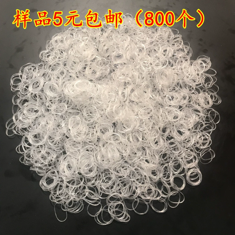 Прозрачный шнур для волос с резинкой Детская резинка для волос Bale MB-8024 диаметр 1,2 см маленький размер