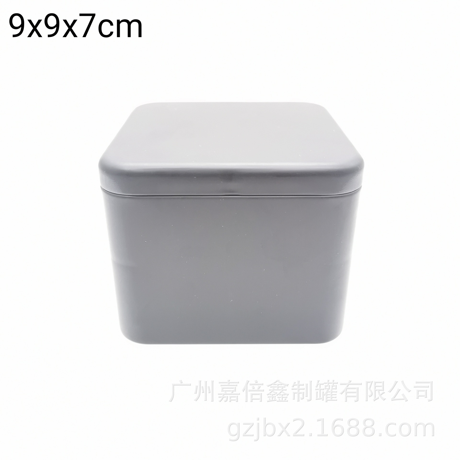 廣州嘉倍鑫直銷現貨黑色方形茶葉盒馬口鐵禮品鐵盒定制50g