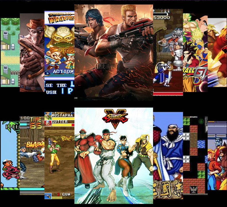 7寸大屏FC复古迷你怀旧款老式街机gba拳皇便携式