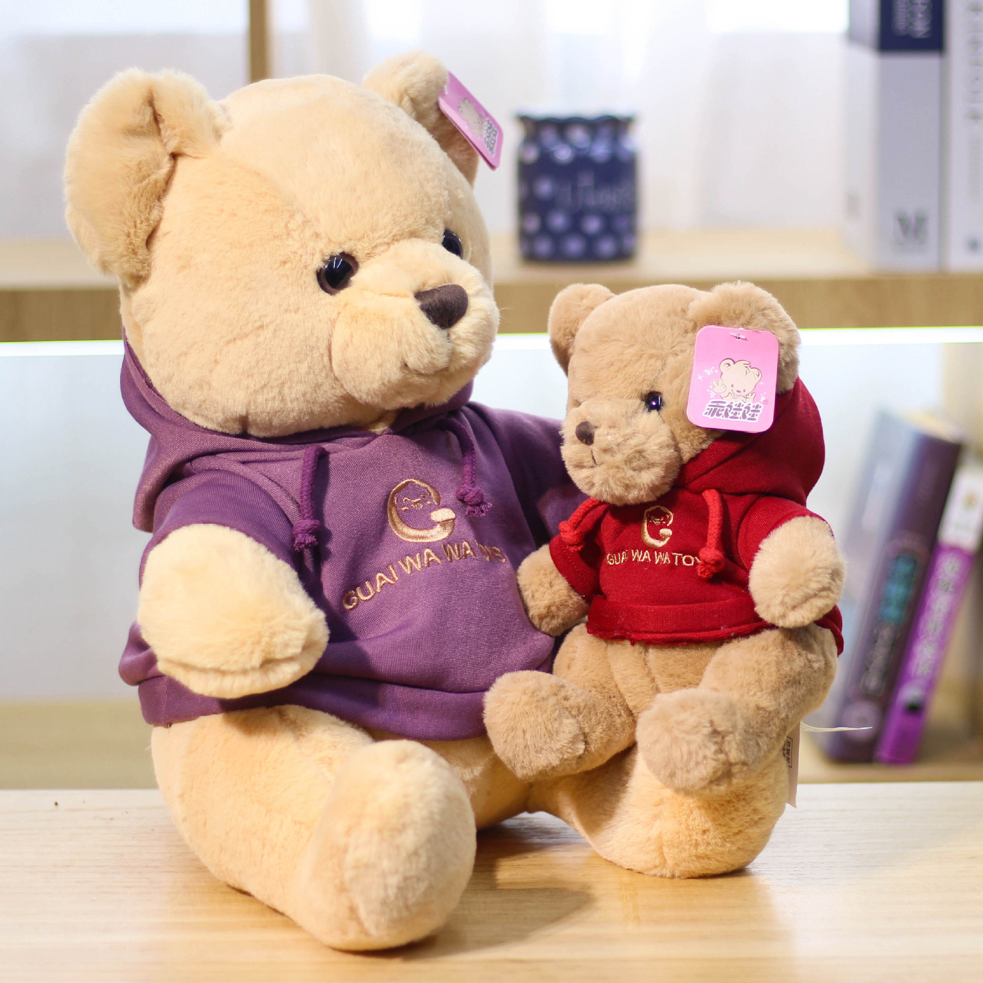 Nuevo en stock lindo conejo suéter de piel oso de peluche muñeca de juguete para niñas y niños muñeca de regalo de cumpleaños de vacaciones